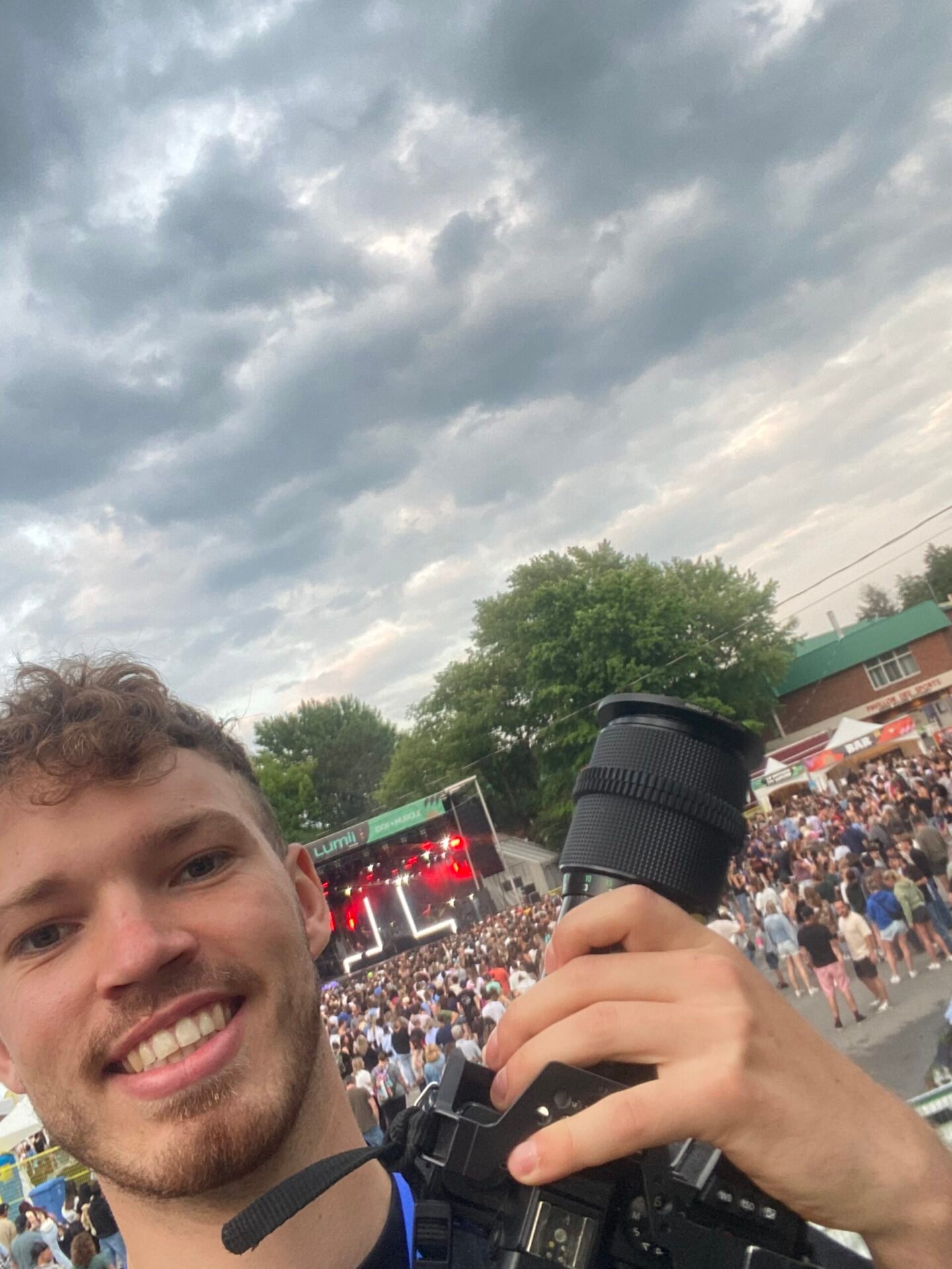 Photo de Clément au festival "Festivoix" de Québec