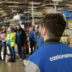 Photo lors d'un tournage à Castorama