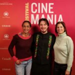 Photo lors d'une projection au festival du film francophone de Montréal Cinemania